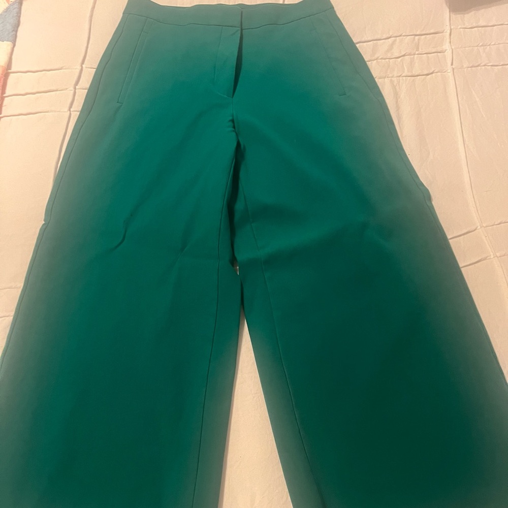 Green, Wide Legged Trousers